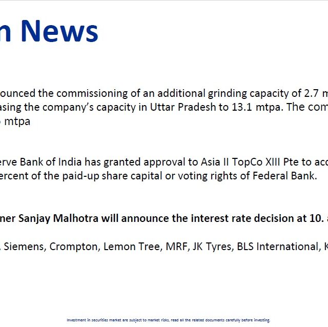 Most Outlook 06th Feb 2026